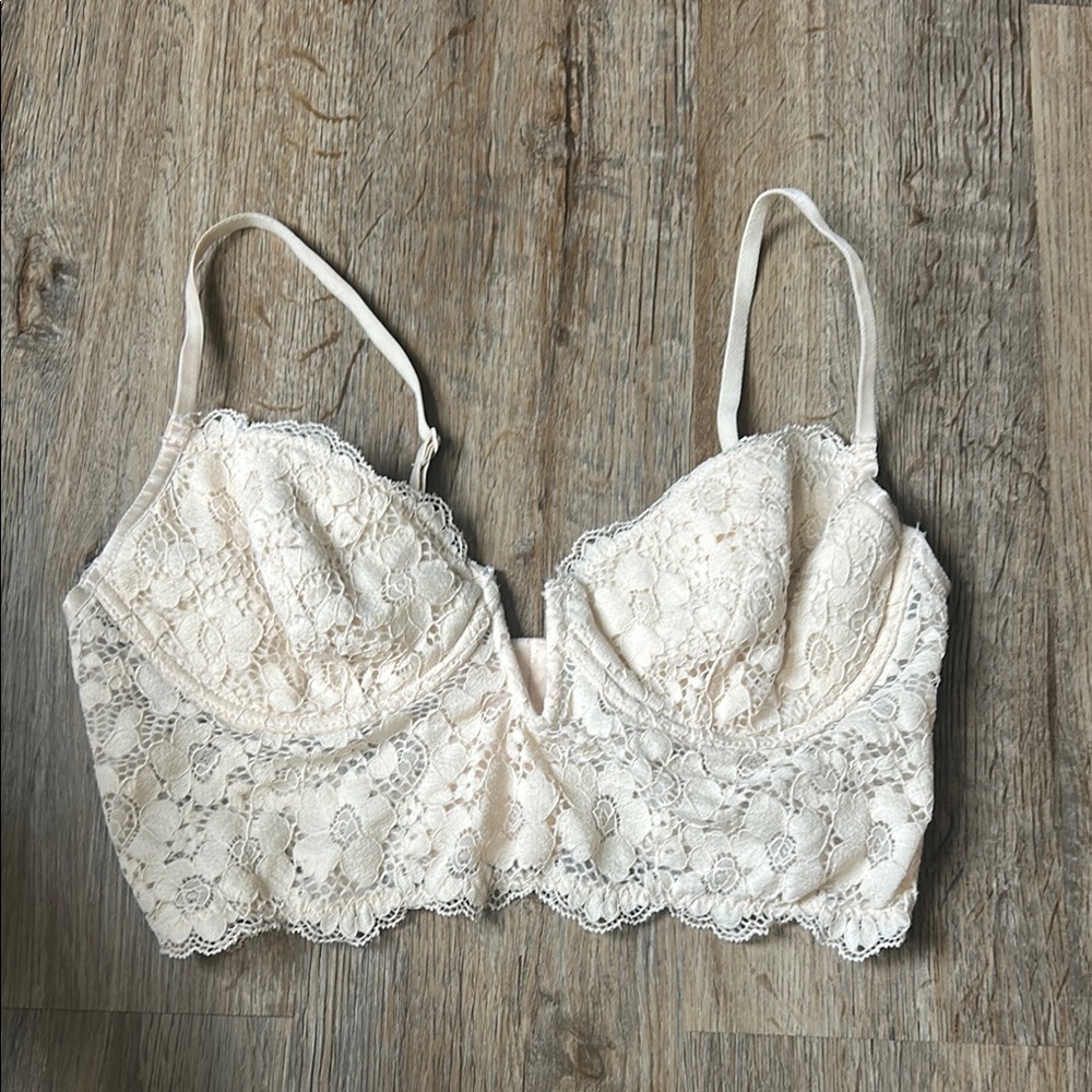 Garage Cream Lace Underwire Bra